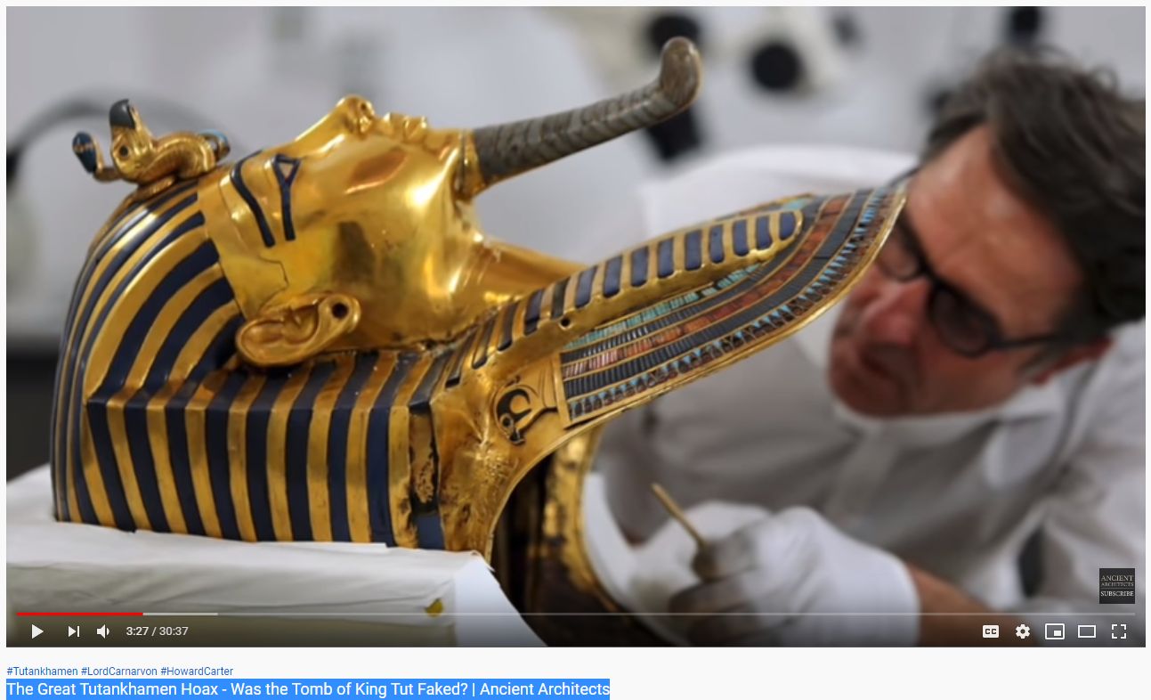 King Tut Artifacts All Taken From Others